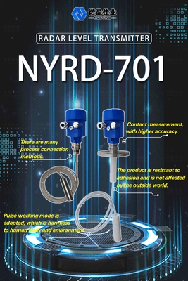 Giá tốt. NYRD 701 30m Contactable Guided Wave Radar Level Meter cho chất lỏng ăn mòn mạnh trực tuyến
