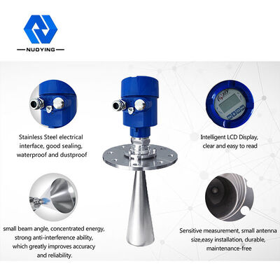 Giá tốt. Máy đo mức độ radar 26GHz cho bể lưu trữ chất lỏng loại vệ sinh và thùng chứa ăn mòn cao trực tuyến