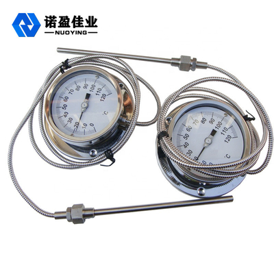 Good price Máy đo nhiệt độ lưỡng kim quay số 60mm 1.5 Độ chính xác SS304 0-150 độ trực tuyến