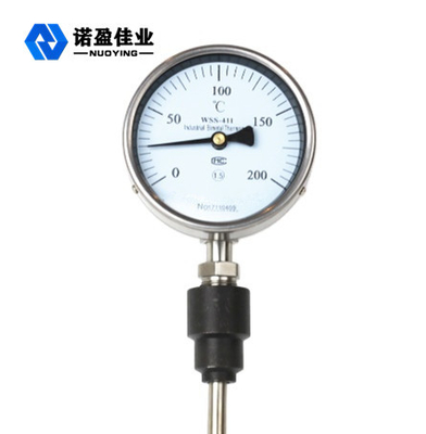 Good price Dầu thủy lực SS Nhiệt kế quay số lưỡng kim 150mm Kết nối ren trực tuyến