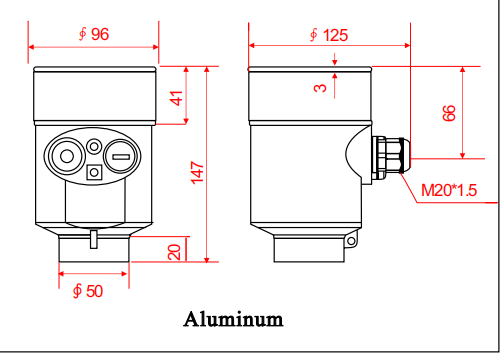 Radar tần số cao Mức phát sóng Radar sóng Solid Level Sensor Radar dẫn đường Signal Level Meter 2